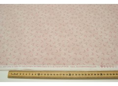 Henry Glass cotton fabric, Tranquil Garden, Fern Blush